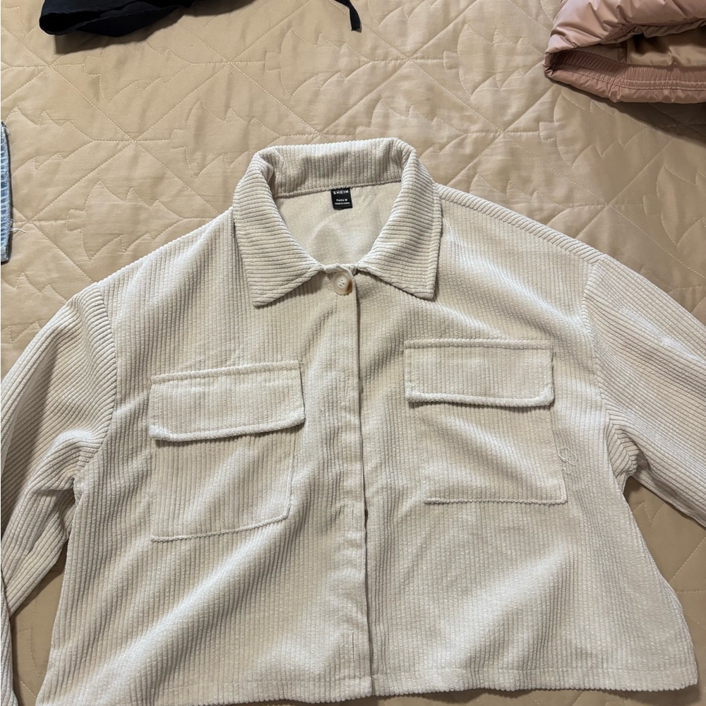 Women's Cream Corduroy Jacket